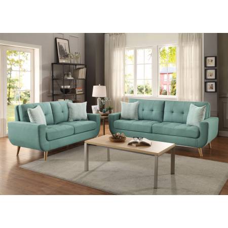 Deryn Sofa Set - Polyester - Teal